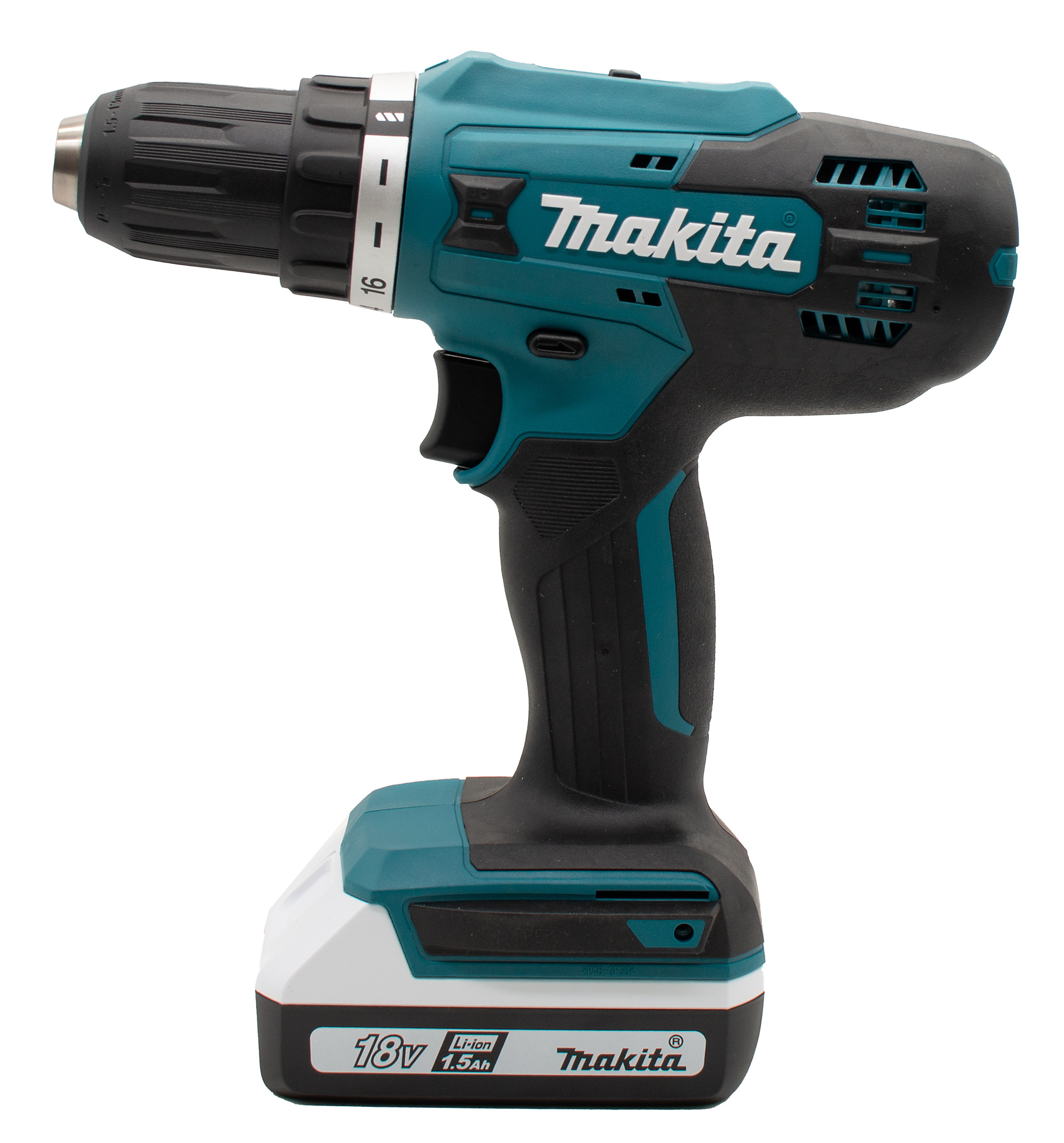 Дрель акк. Makita DF488DWE 18В, 13мм, 2х1,5Ач