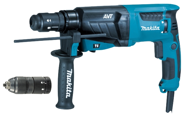 Перфоратор MAKITA HR-2631FT ,800 Вт, 2,7Дж, AVT, SDS патрон, 3,1кг, 3реж, кейс