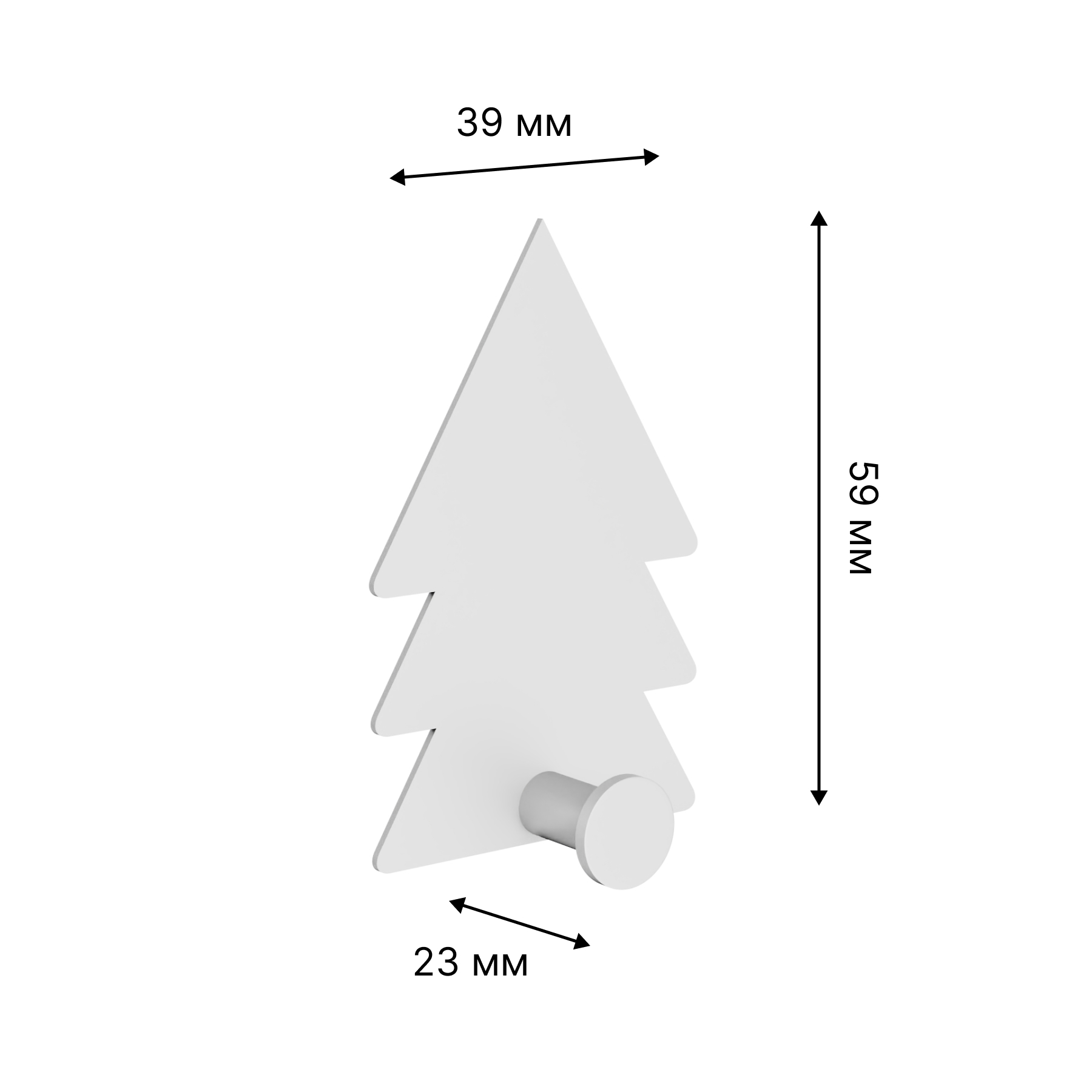 Крючок FOREST из нержавеющей стали, белый, на липкой ленте