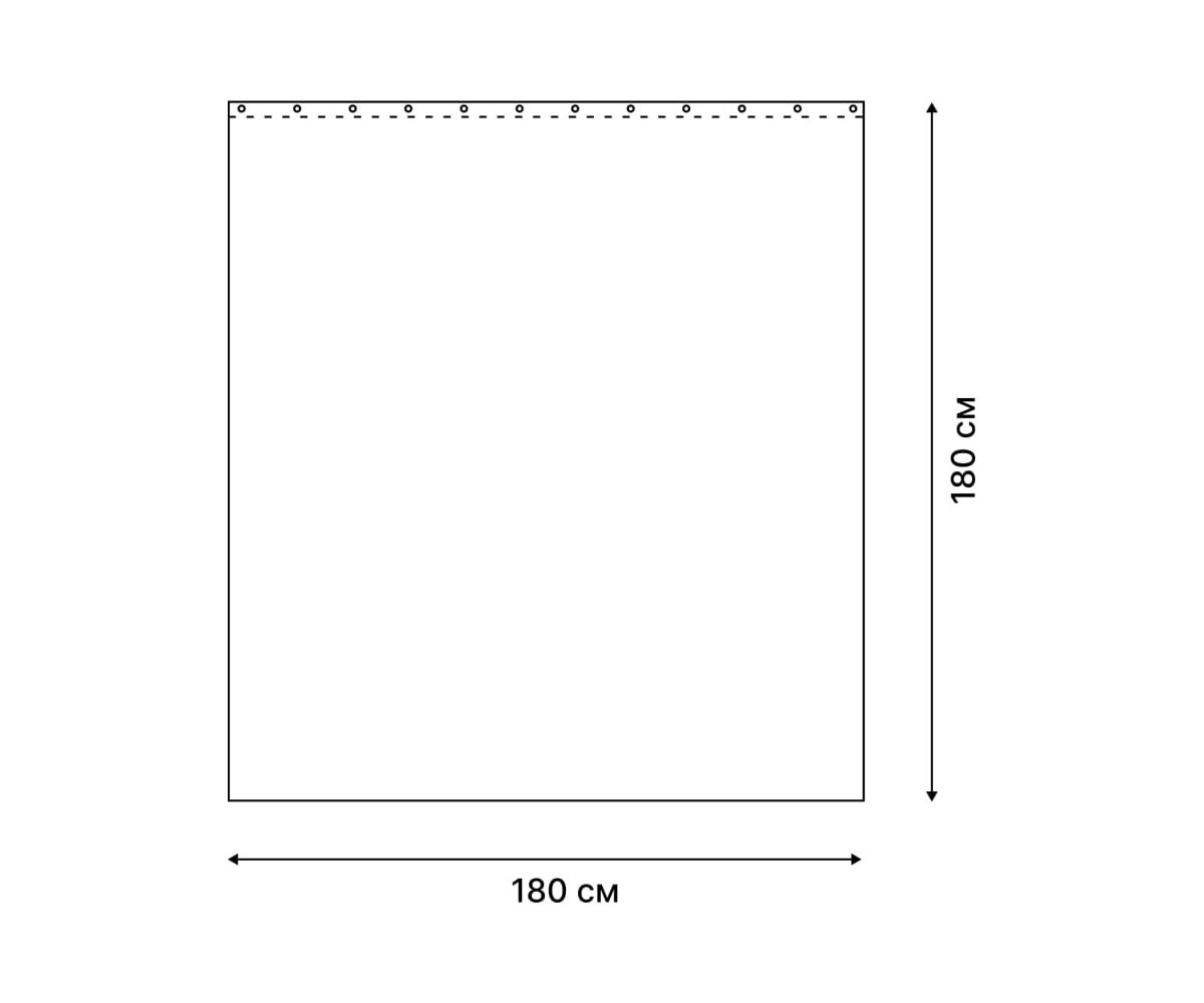 Шторка для ванной комнаты CATS 180х180, FORA FOR-PV09