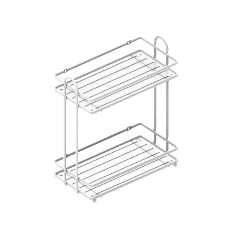 Полка TERMO прямая 29х15х33,5см, 2 яруса, белый, металл/пластик