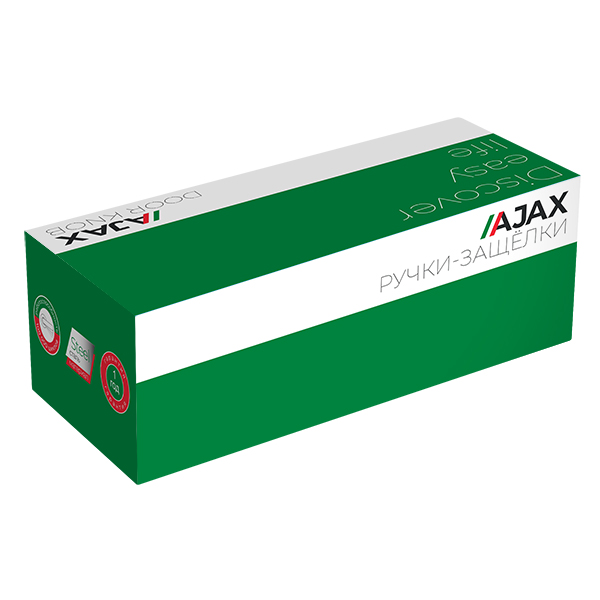 Ручка Ajax защелка DK682 BL-ET (6082 BL-E) (кл./фик.) черный