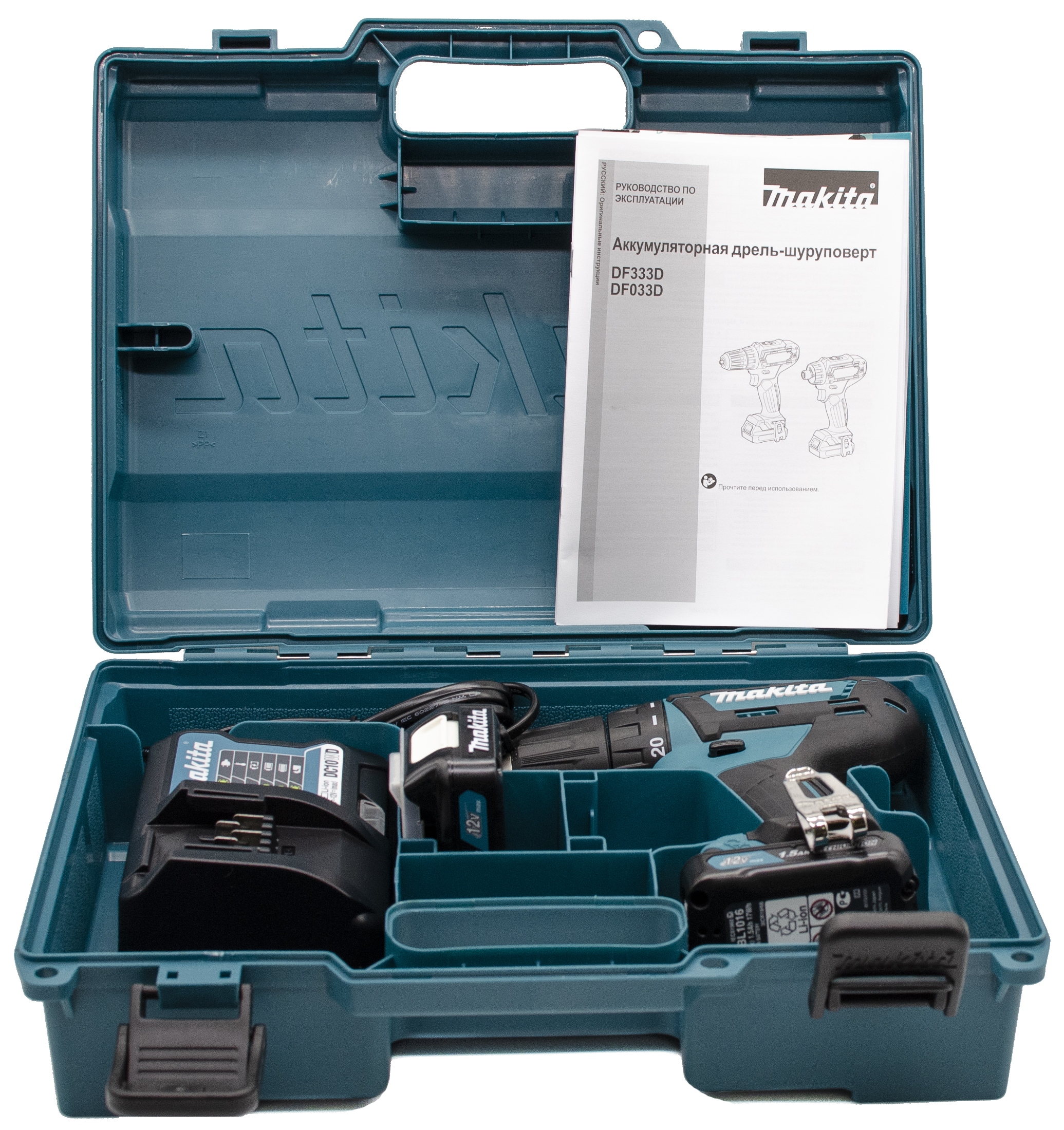 Дрель аккумуляторная Makita DF333DWYE