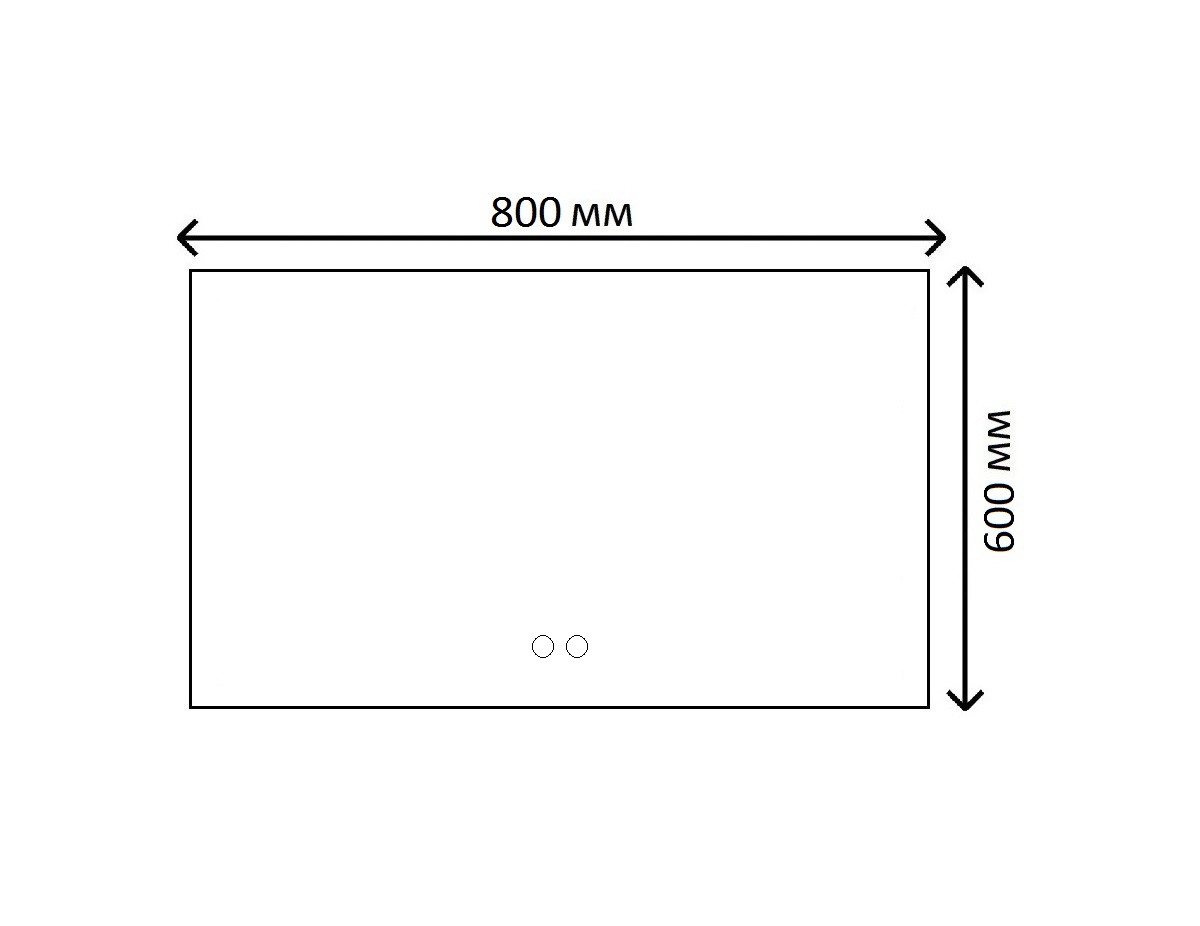 Зеркало Costabell 60*80 см, сенсорный переключатель 4500К, DW6080BLS-01