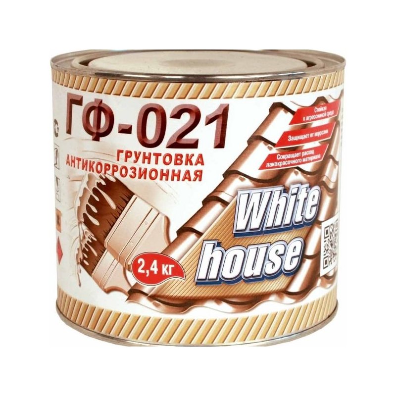 Грунт ГФ-021 White House серый 2,4 кг