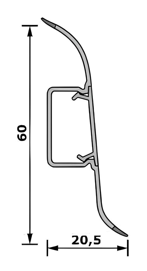 Плинтус Aberhof 5805 Дуб монгольский 2,5м