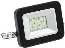 Прожектор Иэк  светодиодный черный СДО 06-20 IP65 6500 K