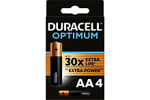 Батарейки Duracell LR06-4BL Optimum АА алкалиновые 1,5v 4 шт.
