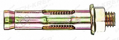 Болт анкерный Tech-Krep 12х60 мм, с гайкой, 1 шт