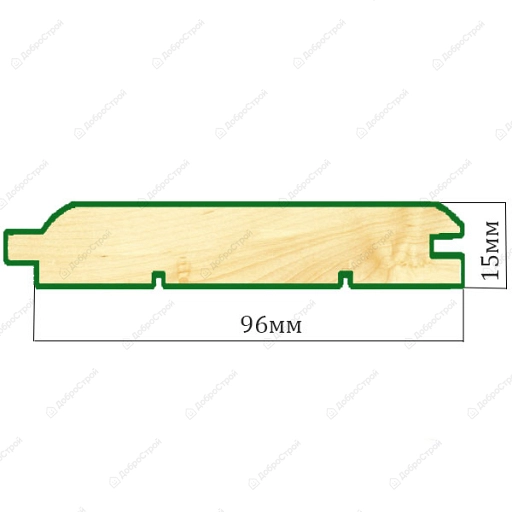 Вагонка липа 15*96 мм. *2,0 м. сорт Экстра,10шт.в упак. (1,8 м2)