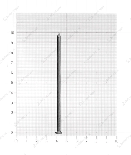 Гвозди строительные Крепежная техника 4х100 мм, уп 5 кг