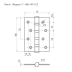 Петля унив. сталь 4"-4ВВ FHP-STD CP (хром) (100х70х2,5)