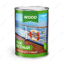 Лак FARBITEX ПРОФИ WOOD уралкидный, яхтный, атмосферостойкий, матовый, 0,8 л