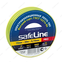 Изолента Safeline 15/20 желто-зеленый