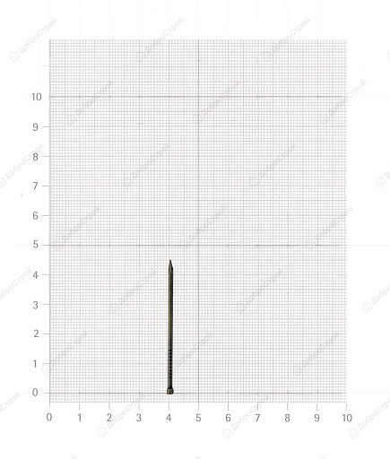 Гвоздь финишный бронза закаленный 1,4 х 45  40 шт
