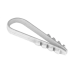 Дюбель хомут  ИЭК 5х8 мм нейлон белый, 100 шт