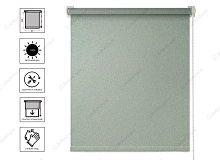 Штора рулонная блэкаут Мегаполис  57х160 цвет зеленый