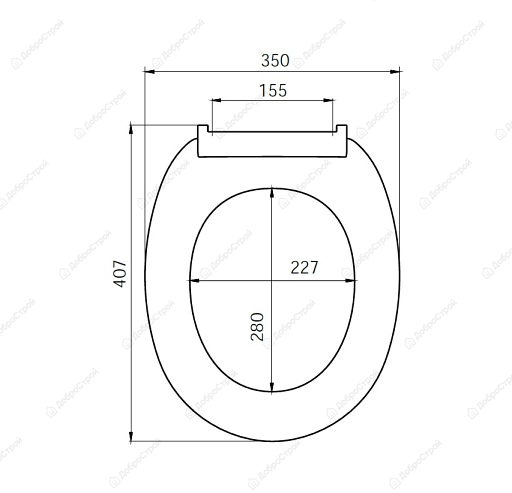 Сиденье для унитаза IDDIS (полипропелен) ID 01 046.1bel