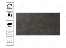 Керамическая плитка Axima Санта-Барбара 300х600мм, антрацит люкс
