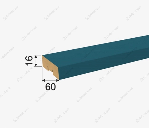 Интерьерная Рейка МДФ Stella Планкен De Luxe Ocean 16*60*2700 мм