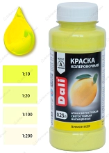 Краска колеровочная Dali 0,25л, лимонный