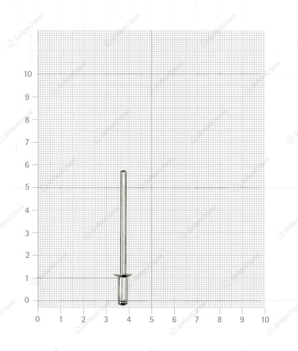 Заклепка 4,8х10 мм, 100 шт