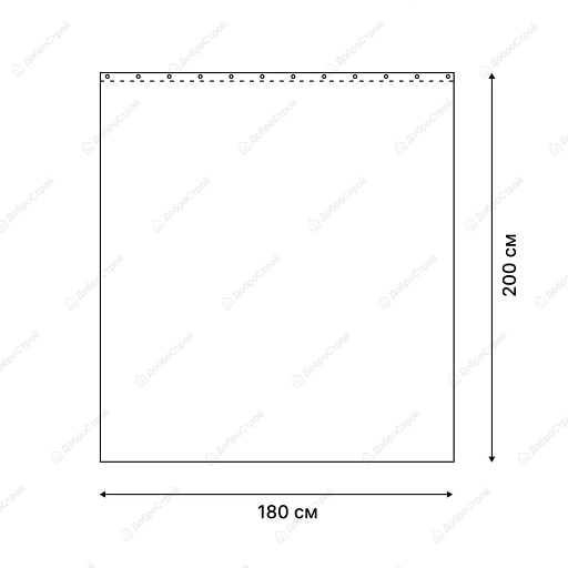 Шторка для ванной комнаты WINTER 200х180, FORA FOR-PV20